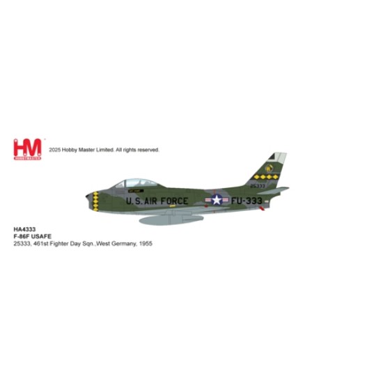 HA4333 - 1/72 F-86F USAFE 25333, 461ST FIGHTER DAY SQN., WEST GERMANY, 1955