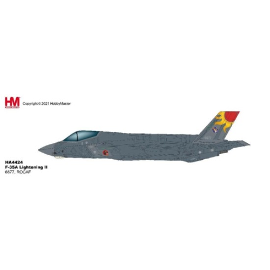 s/o 3/22 1/72 LOCKHEED MARTIN F-35A LIGHTNING II 6677, ROC A