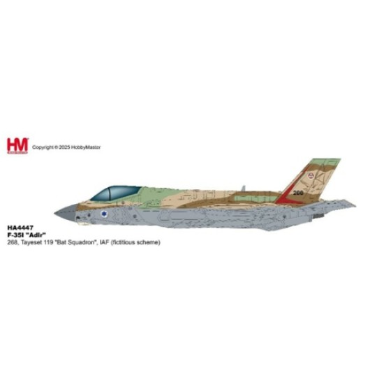 1/72 F-35I ADIR 268, TAYESET 119 BAT SQUADRON, IAF (FICTITIOUS SCHEME)