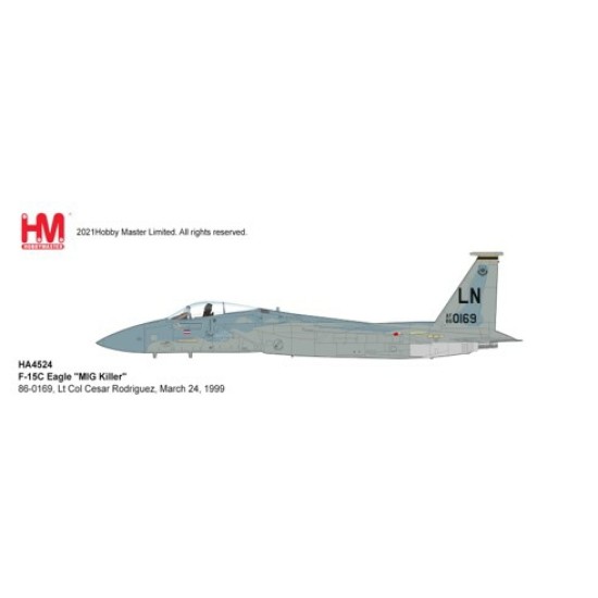 1/72 F-15C EAGLE MIG KILLER 86-0169, LT COL CESAR RODRIGUEZ,