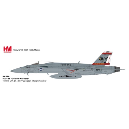 HA5141 - 1/72 F/A-18E GOLDEN WARRIORS 168910, VFA-87, 2017 OPERATION INHERENT RESOLVE