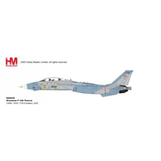1/72 GRUMMAN F-14A TOMCAT 3-6041, IRIAF, TFB 8 KHATAMI, 2003
