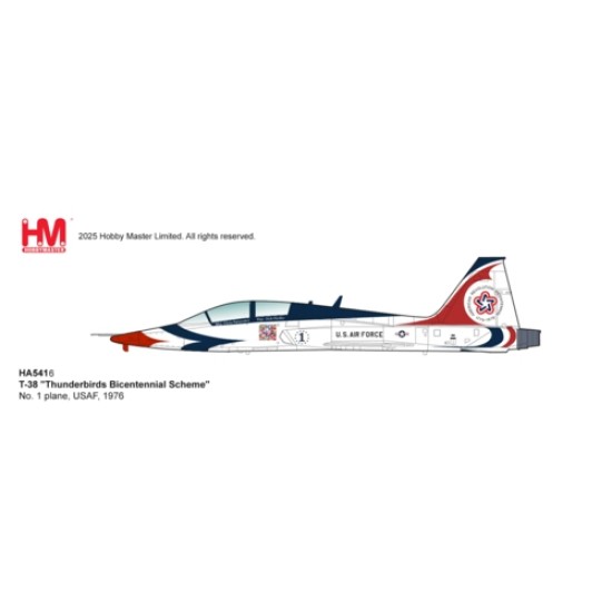 HA5416 - 1/72 T-38 THUNDERBIRDS BICENTENNIAL SCHEME - NO.1 PLANE, USAF, 1976