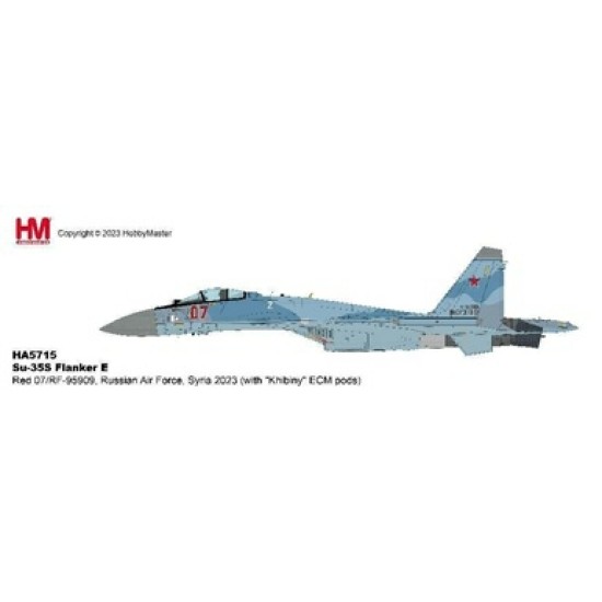 HA5715 - 1/72 SU-35S FLANKER ERED 07/RF-95909, RUSSIAN AIR FORCE, SYRIA 2023 (WITH KHIBINY ECM PODS)