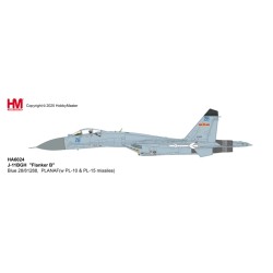 HA6024 - 1/72 J-11BGH FLANKER B - BLUE 28/81288,  PLANAF (WITH PL-10 AND PL-15 MISSILES) HA6024 - 1/72 J-11BGH FLANKER B - BLUE 28/81288,  PLANAF (WITH PL-10 AND PL-15 MISSILES)