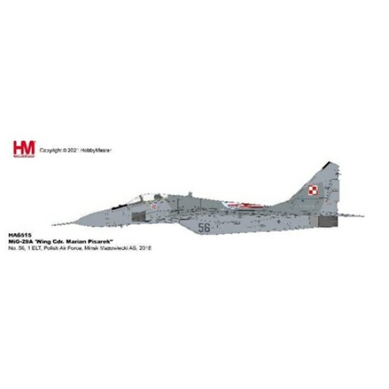 1/72 MIG-29A WING CDR. MARIAN PISAREK NO. 56 1 ELT POLISH AIR FORCE HA6515