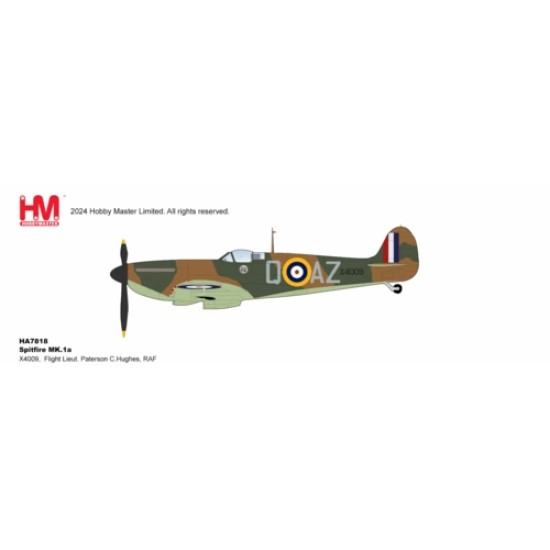 HA7818 - 1/48 SPITFIRE MK. LA X4009, FLT LT P C HUGHES, RAF 1940 HA7818 - 1/48 SPITFIRE MK. LA X4009, FLT LT P C HUGHES, RAF 1940