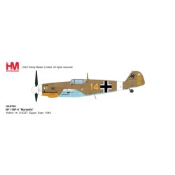 HA8766 - 1/48 BF 109F-4 MARSEILLE YELLOW 14, 3/JG27, EGYPT, SEPT. 1942 HA8766 - 1/48 BF 109F-4 MARSEILLE YELLOW 14, 3/JG27, EGYPT, SEPT. 1942
