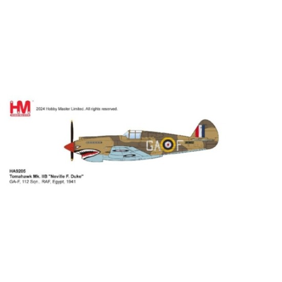 1/48 TOMAHAWK MK. IIB NEVILLE F. DUKE GA-F, 112 SQN., RAF, EGYPT, 1941