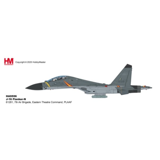 HA9556 - 1/72 J-16 FLANKER N61281, 7TH AIR BRIGADE, EASTERN THEATRE COMMAND, PLAAF HA9556 - 1/72 J-16 FLANKER N61281, 7TH AIR BRIGADE, EASTERN THEATRE COMMAND, PLAAF