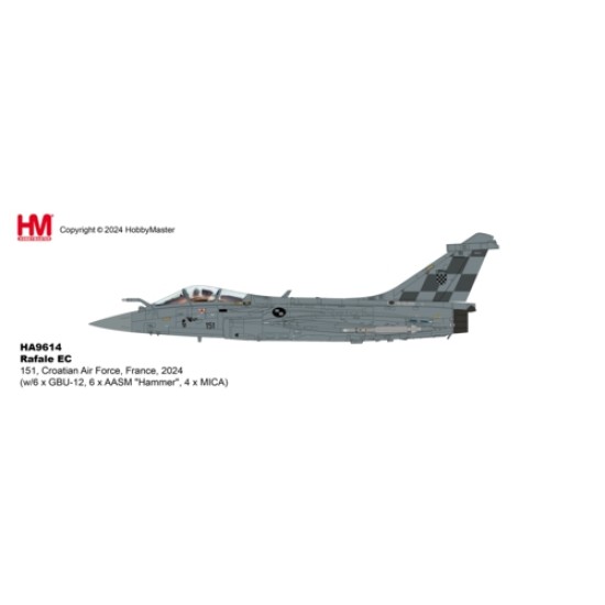 HA9614 - 1/72 RAFALE EC 151, CROATIAN AIR FORCE, FRANCE, 2024 (WITH 6