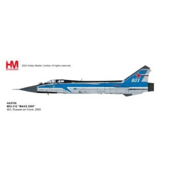 HA9706 - 1/72 MIG-31E MAKS 2005, 903, RUSSIAN AIR FORCE, 2005