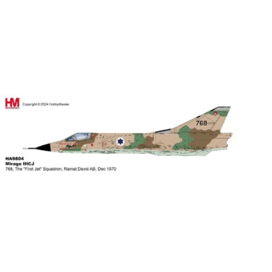 1/72 MIRAGE IIICJ 768, THE FIRST JET SQUADRON, RAMAT DAVID AB, DEC 1970