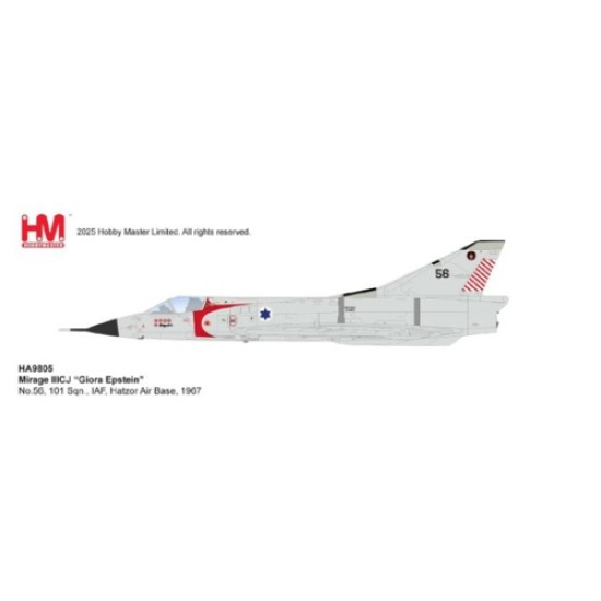 1/72 MIRAGE LLLCJ GIORA EPSTEIN NO.56,101 SAN.LAF, HATZOR AIR BASE,1967