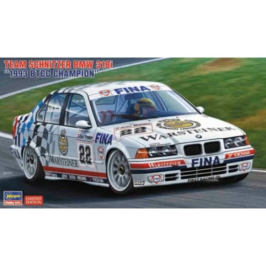 1/24 TEAM SCHNITZER BMW 318I 1993 BTCC CHAMPION (PLASTIC KIT)