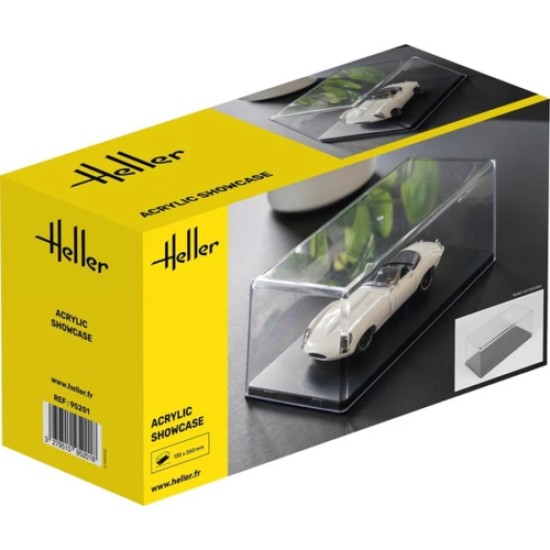 HELLER ACRYLIC SHOWCASE 252 X 127 X 80MM