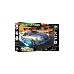 1/32 SCALEXTRIC FAST AND FURIOUS - 25 YEARS - SUPRA VS R34