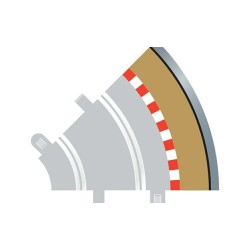 RADIUS 1 CURVE OUTER BORDERS 45 X 4