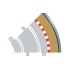 RADIUS 1 CURVE OUTER BORDERS 45 X 4