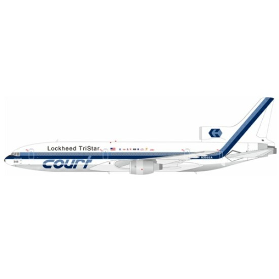 1/200 LOCKHEED (COURT LINE) LOCKHEED L-1011-385-1 TRISTAR 1 N305EA POLISHED WITH STAND 1/200 LOCKHEED (COURT LINE) LOCKHEED L-1011-385-1 TRISTAR 1 N305EA POLISHED WITH STAND