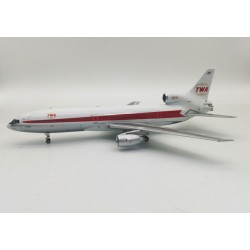 1/200 TWA LOCKHEED L-1011 N41020 POLISHED WITH STAND