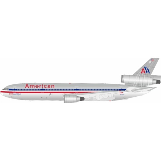 1/200 AMERICAN AIRLINES MCDONNELL DOUGLAS DC-10-10 N111AA WITH STAND