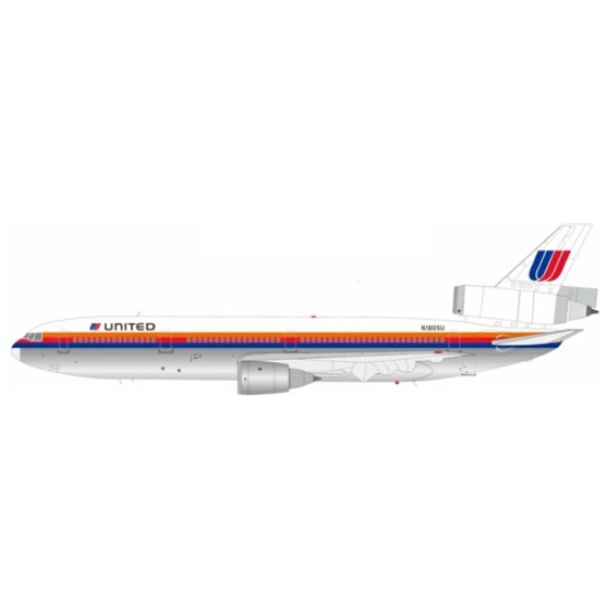 1/200 UNITED AIRLINES MCDONNELL DOUGLAS DC-10-10 N1805U WITH STAND LTD 144 MODELS 1/200 UNITED AIRLINES MCDONNELL DOUGLAS DC-10-10 N1805U WITH STAND LTD 144 MODELS