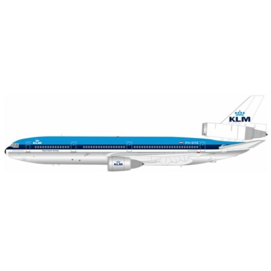1/200 KLM - ROYAL DUTCH AIRLINES MCDONNELL DOUGLAS DC-10-30 PH-DTE WITH STAND 1/200 KLM - ROYAL DUTCH AIRLINES MCDONNELL DOUGLAS DC-10-30 PH-DTE WITH STAND