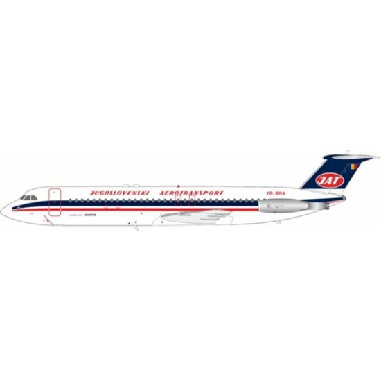 1/200 JAT - YUGOSLAV AIRLINES BAC 111 YR-BRA WITH STAND 1/200 JAT - YUGOSLAV AIRLINES BAC 111 YR-BRA WITH STAND