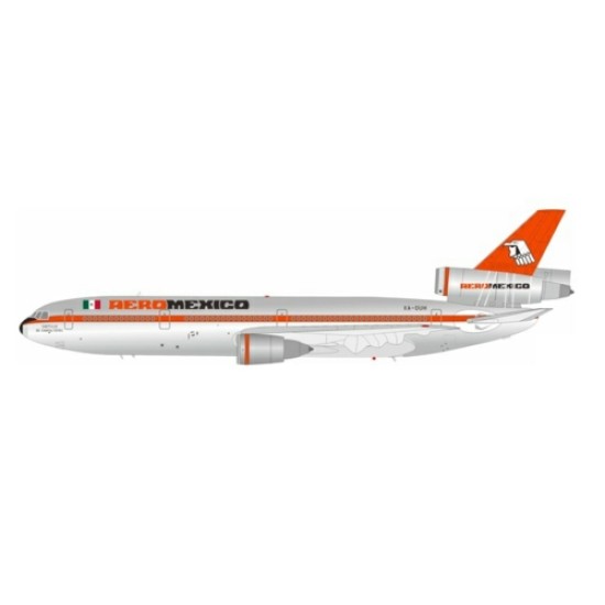 1/200 AEROMEXICO MCDONNELL DOUGLAS DC-10-30 XA-DUH WITH STAND POLISHED