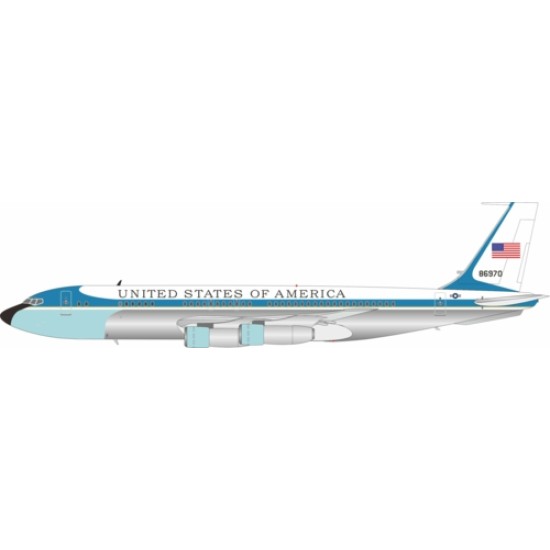 1/200 USA - AIR FORCE BOEING VC-137B (707-153B) 58-6970 POLISHED WITH STAND 1/200 USA - AIR FORCE BOEING VC-137B (707-153B) 58-6970 POLISHED WITH STAND