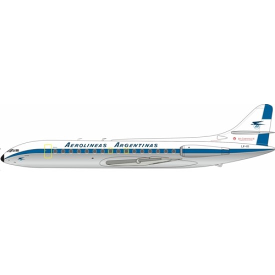 1/200 AEROLINEAS ARGENTINA CARAVELLE 6 LV-III WITH STAND