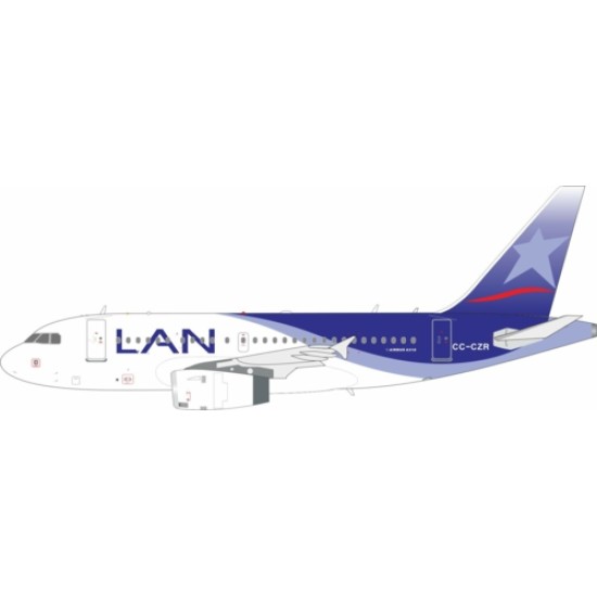 1/200 LAN AIRLINES AIRBUS A318-121 CC-CZR WITH STAND