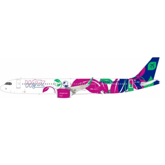 IF321W41224 - 1/200 WIZZ AIR MALTA AIRBUS A321-271NX 9H-WNM WITH STAND MAP