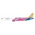 1/200 WIZZ AIR AIRBUS A321-271NX HA-LGI TEAM HUNGARY LIVERY WITH STAND