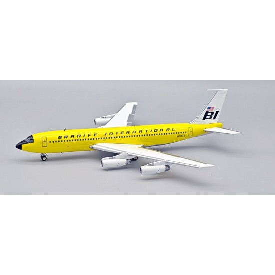 1/200 BOEING 707-227 SUPER JET N7073 - LEMON YELLOW WITH STAND