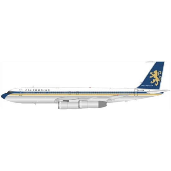 1/200 CALEDONIAN AIRWAYS BOEING 707-399C G-AVKA WITH STAND LTD 60 MODELS 1/200 CALEDONIAN AIRWAYS BOEING 707-399C G-AVKA WITH STAND LTD 60 MODELS