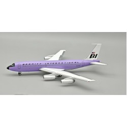 IF720BN0525 - 1/200 BOEING 720-027 SUPER JET BRANIFF 720 N7076 - LAVENDER PERIWINKLE BLUE WITH STAND