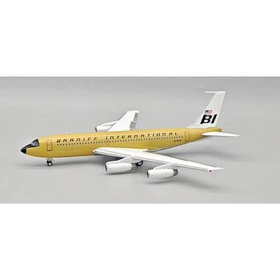 IF720BN0825 - 1/200 BOEING 720-027 SUPER JET BRANIFF 720 N7079 - BEIGE WITH STAND