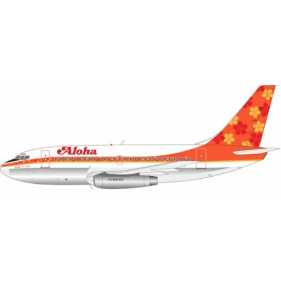 1/200 ALOHA AIRLINES BOEING 737-159 N73717 POLISHED WITH STAND 1/200 ALOHA AIRLINES BOEING 737-159 N73717 POLISHED WITH STAND