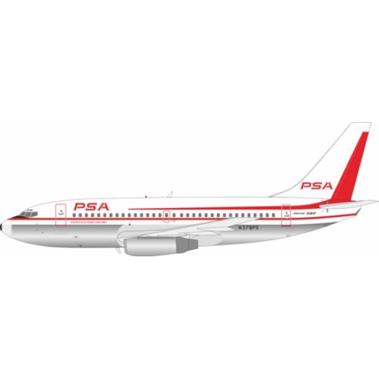1/200 PSA BOEING 737-200 N378PS POLISHED WITH STAND IF732PSA0725P 1/200 PSA BOEING 737-200 N378PS POLISHED WITH STAND IF732PSA0725P