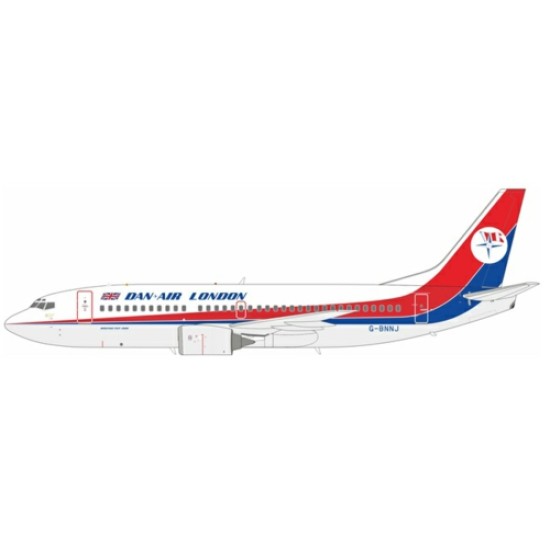 1/200 DAN-AIR LONDON BOEING 737-3Q8 G-BNNJ WITH STAND LTD 144 MODELS 1/200 DAN-AIR LONDON BOEING 737-3Q8 G-BNNJ WITH STAND LTD 144 MODELS