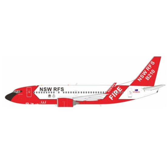 1/200 NSW RURAL FIRE SERVICE BOEING 737-3H4 N138CG WITH STAND