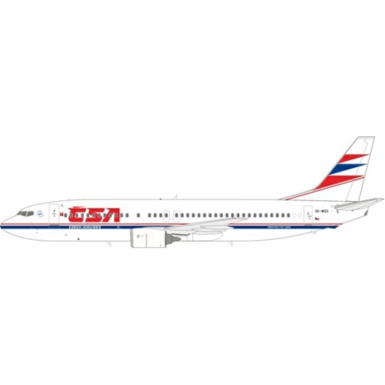 1/200 CSA - CZECH AIRLINES BOEING 737-4Y0 OK-WGG WITH STAND 1/200 CSA - CZECH AIRLINES BOEING 737-4Y0 OK-WGG WITH STAND