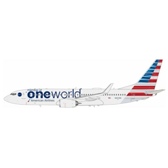 1/200 ONEWORLD (AMERICAN AIRLINES) BOEING 737-823 N837NN WITH STAND