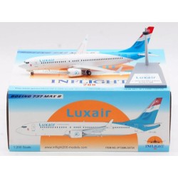 1/200 LUXAIR BOEING 737-8 MAX LX-LBL WITH STAND IF738MLG0724 1/200 LUXAIR BOEING 737-8 MAX LX-LBL WITH STAND IF738MLG0724