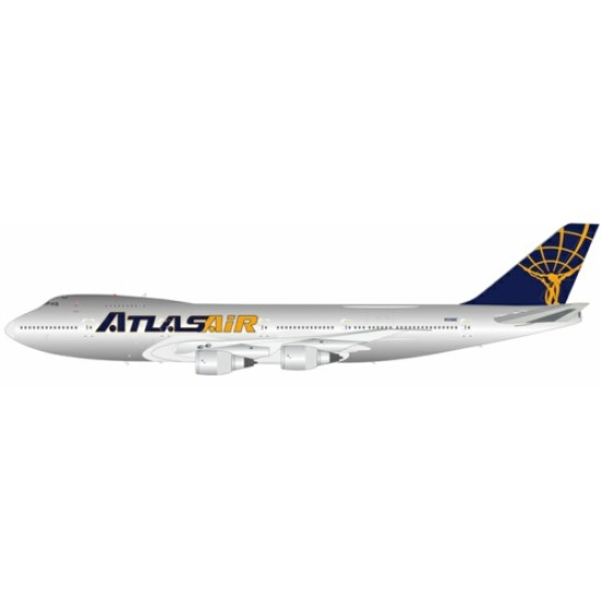 1/200 ATLAS AIR BOEING 747-243B(SF) N516MC POLISHED WITH STAND