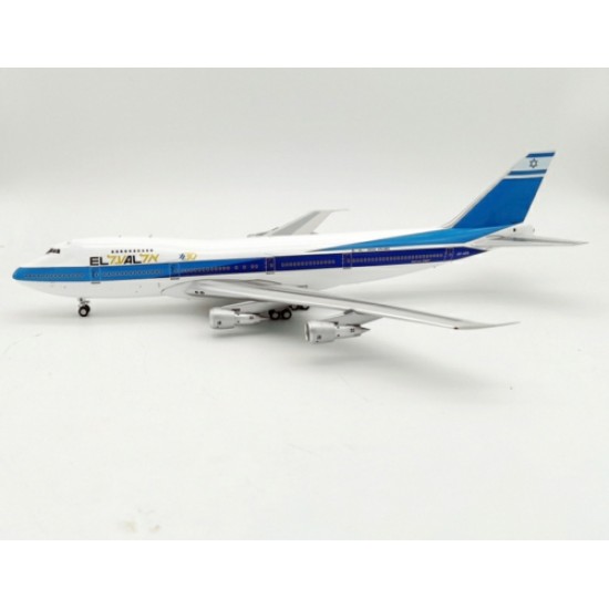 1/200 EL AL ISRAEL AIRLINES BOEING 747-200 4X-AXA WITH STAND