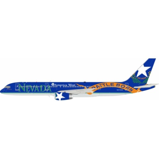 1/200 AMERICA WEST AIRLINES BOEING 757-225 N915AW WITH STAND 1/200 AMERICA WEST AIRLINES BOEING 757-225 N915AW WITH STAND