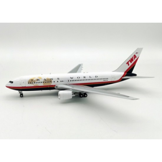 1/200 TWA BOEING 767-200 N603TW WITH STAND